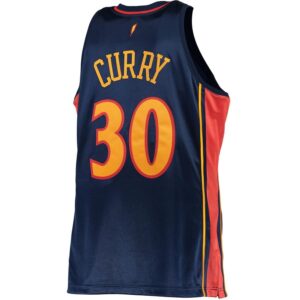 Stephen Curry Golden State Warriors Mitchell & Ness 2009-10 Hardwood Classics Rookie Authentic Jersey - Navy