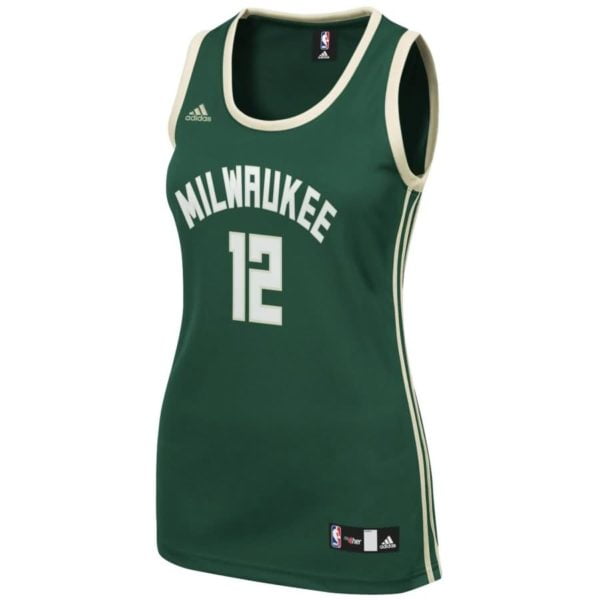 Jabari Parker Milwaukee Bucks adidas Women's Road Replica Jersey - Green