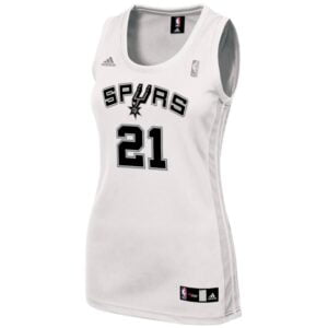 Tim Duncan San Antonio Spurs adidas Women's Fashion Replica Jersey - White