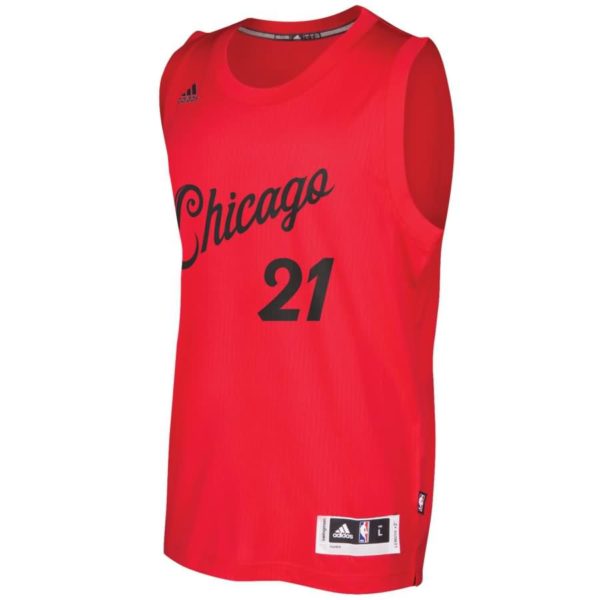 Jimmy Butler Chicago Bulls adidas 2016 Christmas Day Swingman Jersey - Red