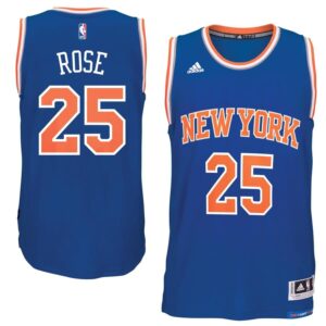 Derrick Rose New York Knicks adidas climacool Road Swingman Jersey - Royal