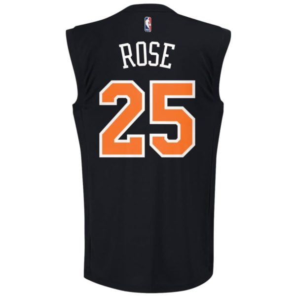 Derrick Rose New York Knicks adidas Chase Fashion Replica Jersey - Black