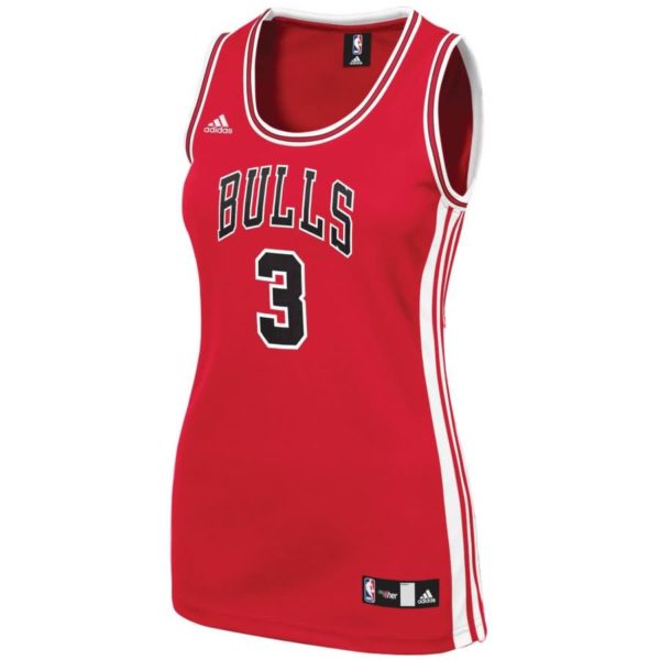 Dwyane Wade Chicago Bulls adidas Women's Replica Jersey - Red