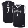Jeremy Lin Brooklyn Nets adidas Youth Road Revolution 30 Replica Jersey - Black