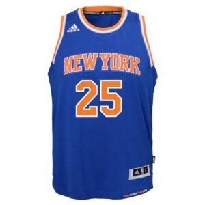 Derrick Rose New York Knicks adidas Youth Road Swingman climacool Jersey - Royal