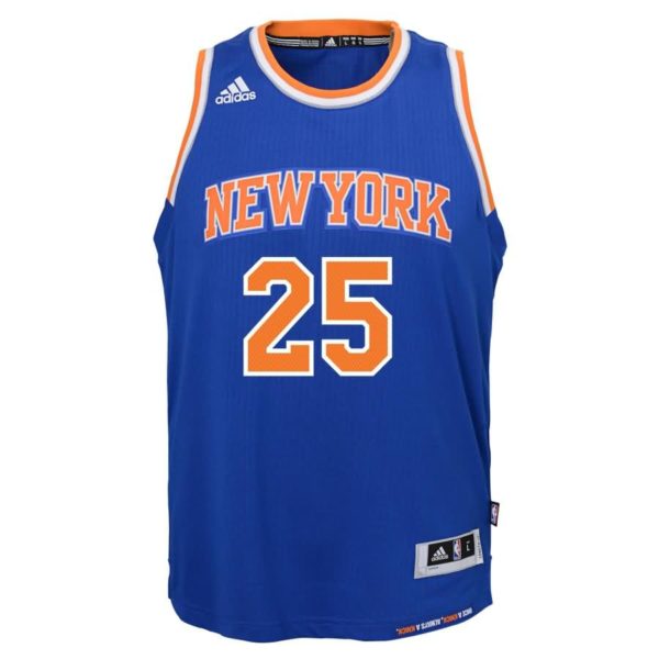 Derrick Rose New York Knicks adidas Youth Road Swingman climacool Jersey - Royal