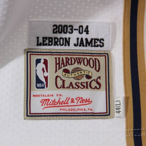 LeBron James Cleveland Cavaliers Mitchell & Ness Hardwood Classics Rookie Authentic Jersey - White