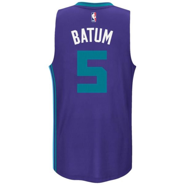 Nicolas Batum Charlotte Hornets adidas Road Swingman Jersey - Purple