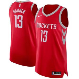 James Harden Houston Rockets Nike Authentic Jersey Red - Icon Edition