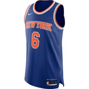 Kristaps Porzingis New York Knicks Nike Authentic Jersey Blue - Icon Edition