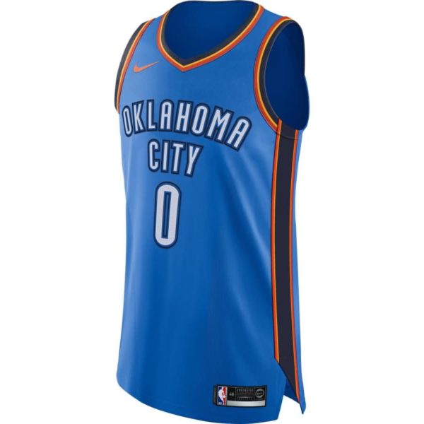 Russell Westbrook Oklahoma City Thunder Nike Authentic Jersey Blue - Icon Edition