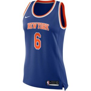 Kristaps Porzingis New York Knicks Nike Women's Swingman Jersey Blue - Icon Edition