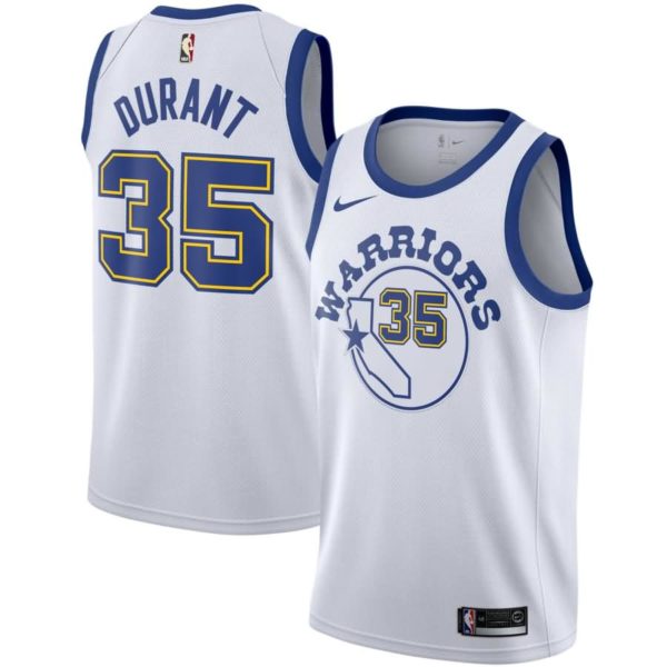 Kevin Durant Golden State Warriors Nike Fashion Current Player Hardwood Classics Swingman Jersey - White
