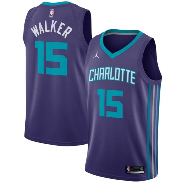 Kemba Walker Charlotte Hornets Jordan Brand Swingman Jersey - Statement Edition - Purple