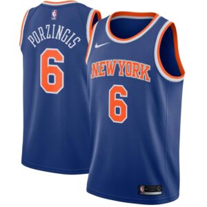 Kristaps Porzingis New York Knicks Nike Swingman Jersey Blue - Icon Edition
