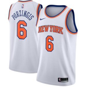 Kristaps Porzingis New York Knicks Nike Swingman Jersey White - Association Edition