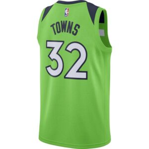 Karl-Anthony Towns Minnesota Timberwolves Nike Swingman Jersey - Statement Edition - Green