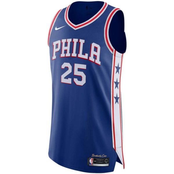 Ben Simmons Philadelphia 76ers Nike Authentic Basketball Jersey Royal - Icon Edition