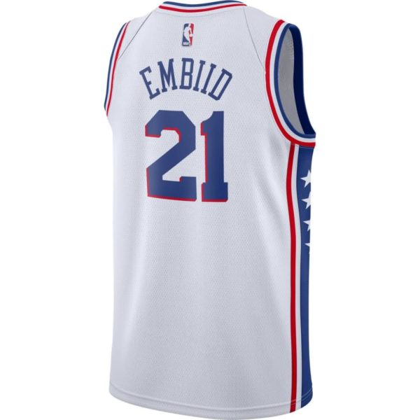 Joel Embiid Philadelphia 76ers Nike Swingman Jersey White - Association Edition