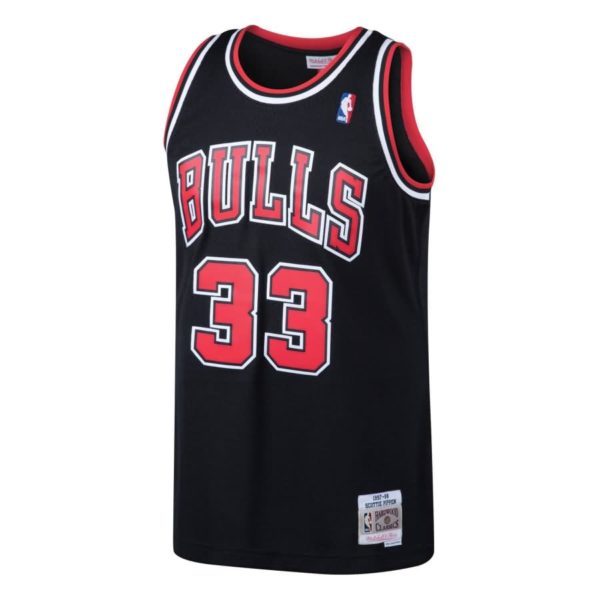 Scottie Pippen Chicago Bulls Mitchell & Ness 1997-98 Hardwood Classics Swingman Jersey - Black