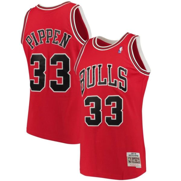 Scottie Pippen Chicago Bulls Mitchell & Ness 1997-98 Hardwood Classics Swingman Jersey - Red