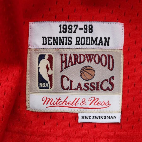 Dennis Rodman Chicago Bulls Mitchell & Ness 1997-98 Hardwood Classics Swingman Jersey - Red
