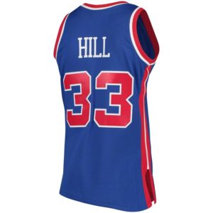 Grant Hill Detroit Pistons Mitchell & Ness 1995-96 Hardwood Classics Swingman Jersey - Blue