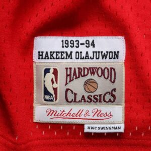Hakeem Olajuwon Houston Rockets Mitchell & Ness 1993-94 Hardwood Classics Swingman Jersey - Red