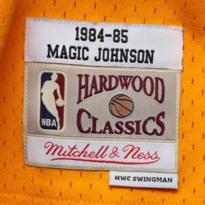 Magic Johnson Los Angeles Lakers Mitchell & Ness 1984-85 Hardwood Classics Swingman Jersey - Gold