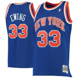 Patrick Ewing New York Knicks Mitchell & Ness 1991-92 Hardwood Classics Swingman Jersey - Blue