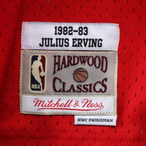 Julius Erving Philadelphia 76ers Mitchell & Ness 1982-83 Hardwood Classics Swingman Jersey - Red