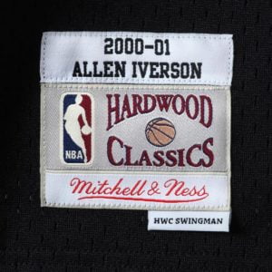 Allen Iverson Philadelphia 76ers Mitchell & Ness 2000-01 Hardwood Classics Swingman Jersey - Black