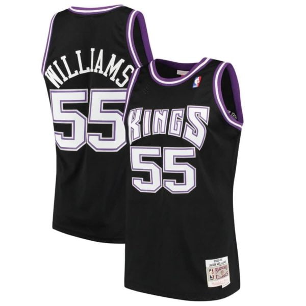 Jason Williams Sacramento Kings Mitchell & Ness 2000-01 Hardwood Classics Swingman Jersey - Black