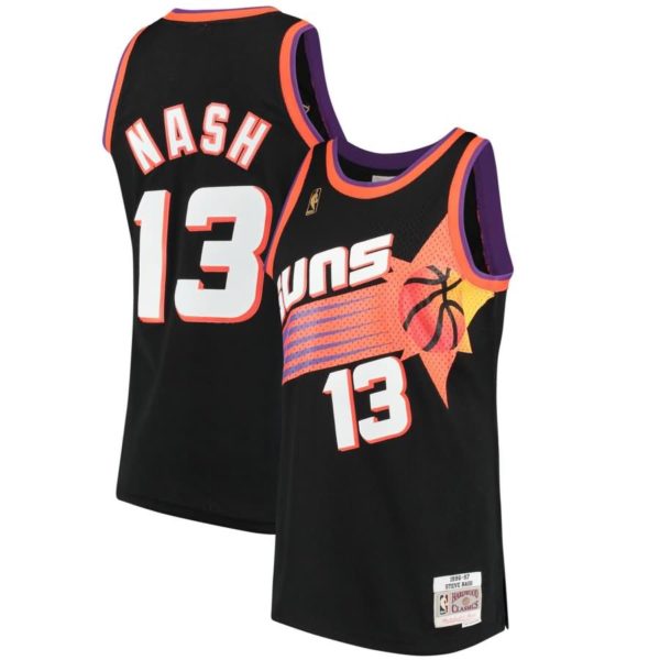 Steve Nash Phoenix Suns Mitchell & Ness 1996-97 Hardwood Classics Swingman Jersey - Black