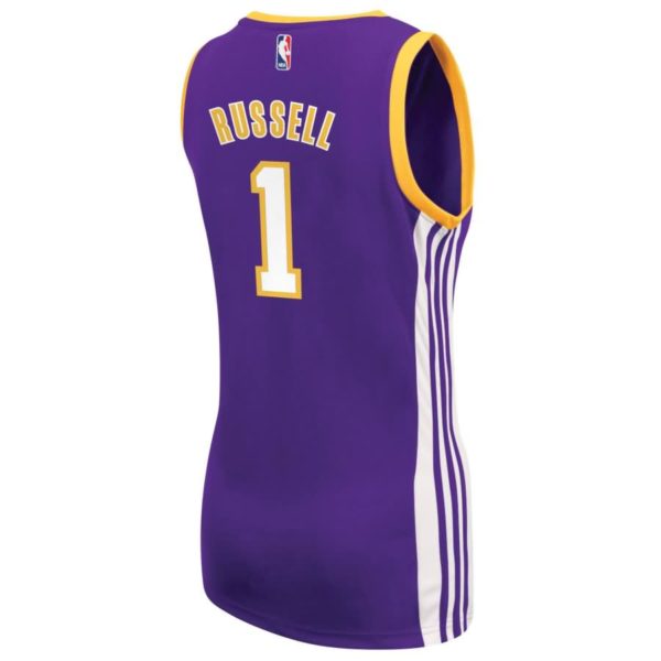 D'Angelo Russell Los Angeles Lakers adidas Women's Road Replica Jersey - Purple