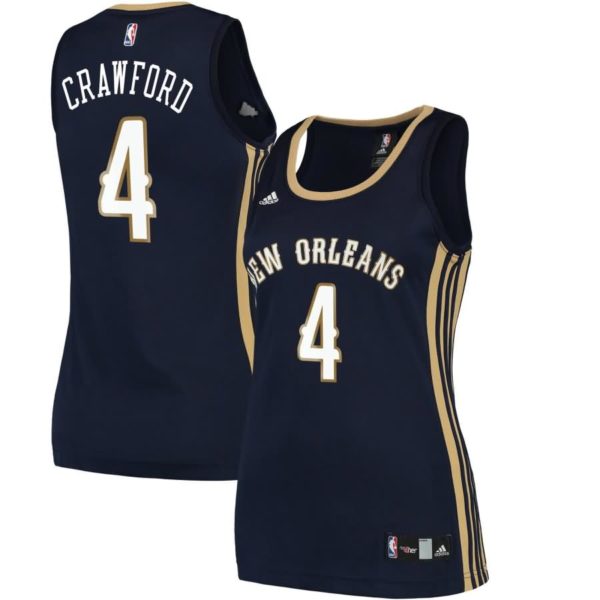 Jordan Crawford New Orleans Pelicans adidas Women's Road Replica Jersey - Navy