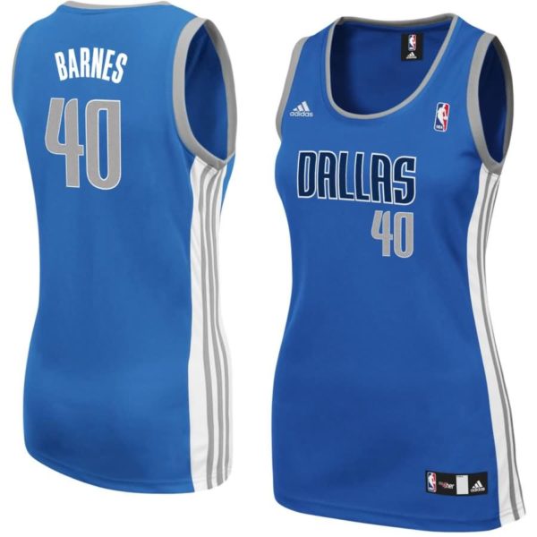 Harrison Barnes Dallas Mavericks adidas Women's Road Replica Jersey - Blue
