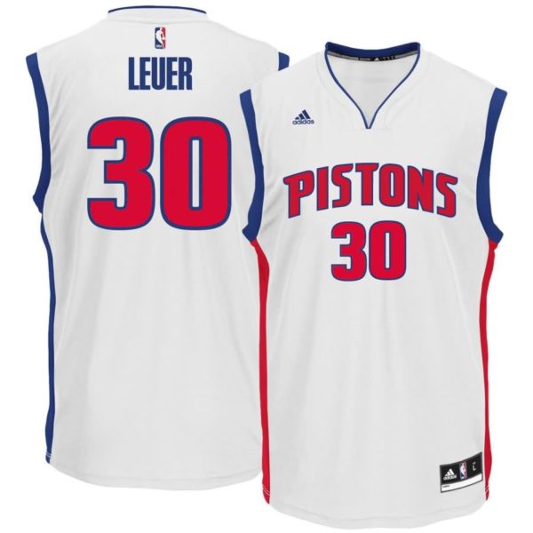 Jon Leuer Detroit Pistons adidas Home Replica Jersey - White
