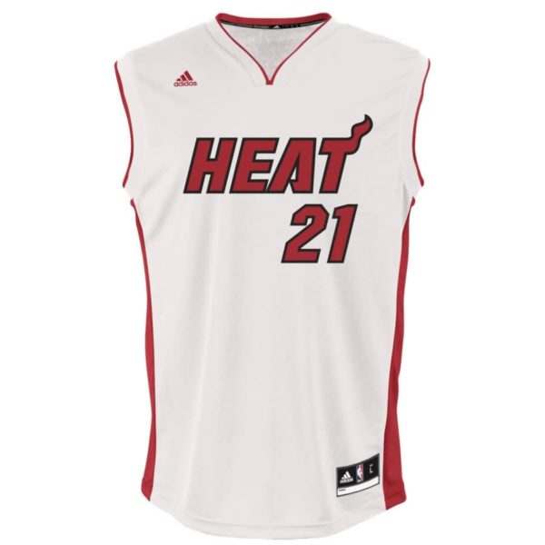 Hassan Whiteside Miami Heat adidas Home Replica Jersey - White