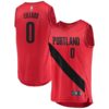 Damian Lillard Portland Trail Blazers Fanatics Branded Youth Fast Break Replica Jersey Red - Statement Edition