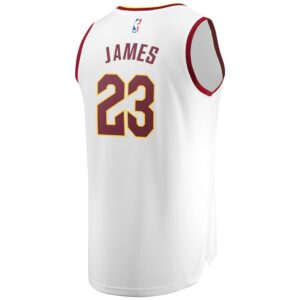 LeBron James Cleveland Cavaliers Fanatics Branded Youth Fast Break Replica Jersey White - Association Edition