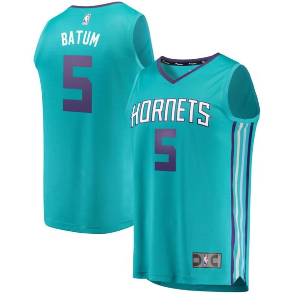 Nicolas Batum Charlotte Hornets Fanatics Branded Youth Fast Break Replica Jersey Teal - Icon Edition