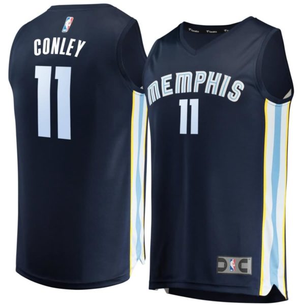 Mike Conley Memphis Grizzlies Fanatics Branded Youth Fast Break Replica Jersey Navy - Icon Edition