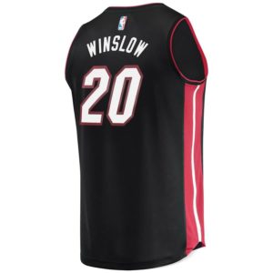Justise Winslow Miami Heat Fanatics Branded Youth Fast Break Replica Jersey Black - Icon Edition