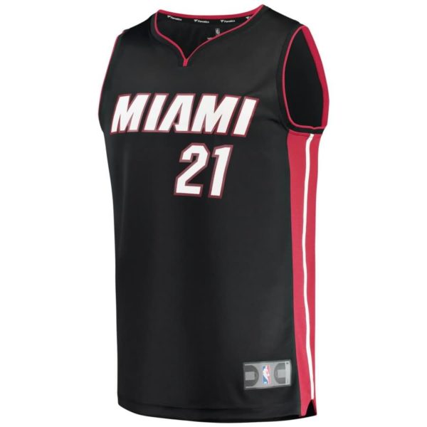 Hassan Whiteside Miami Heat Fanatics Branded Youth Fast Break Replica Jersey Black - Icon Edition