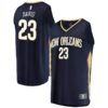 Anthony Davis New Orleans Pelicans Fanatics Branded Youth Fast Break Replica Jersey Navy - Icon Edition