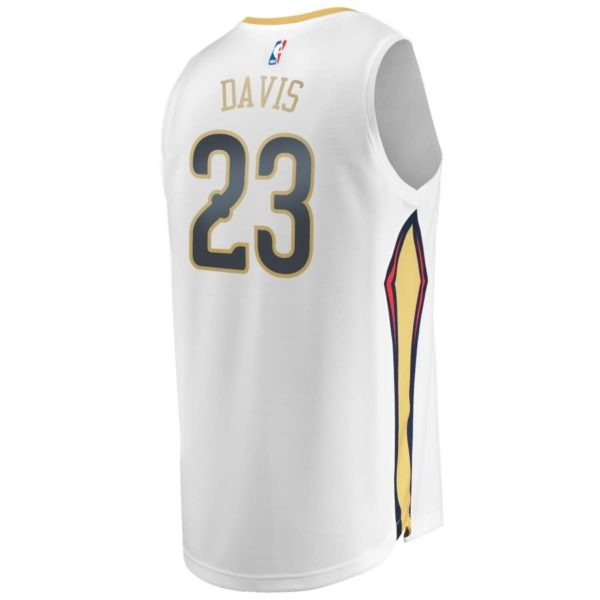 Anthony Davis New Orleans Pelicans Fanatics Branded Youth Fast Break Replica Jersey White - Association Edition