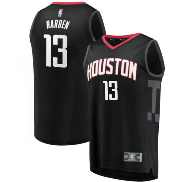 James Harden Houston Rockets Fanatics Branded Youth Fast Break Replica Jersey Black - Statement Edition