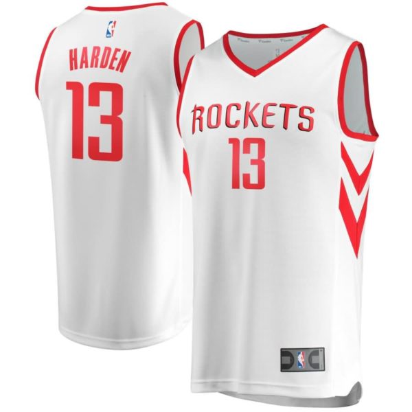 James Harden Houston Rockets Fanatics Branded Youth Fast Break Replica Jersey White - Association Edition
