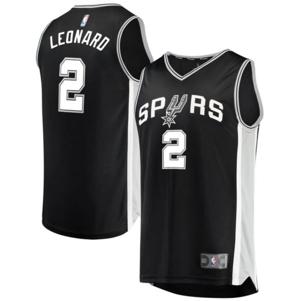 Kawhi Leonard San Antonio Spurs Fanatics Branded Youth Fast Break Replica Jersey Black - Icon Edition